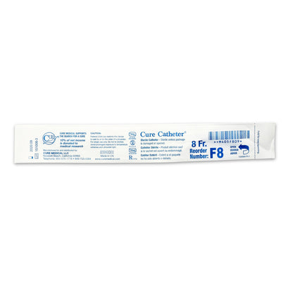 Cure Catheter™ Urethral Catheter, 8 Fr., Female, Straight