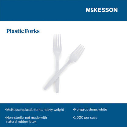 McKesson Polypropylene Fork, White