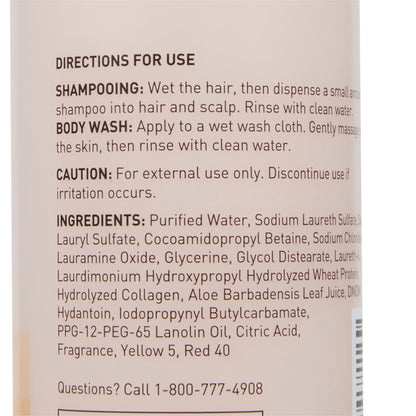 McKesson Shampoo and Body Wash, Apricot Scent, 8 oz. Squeeze Bottle