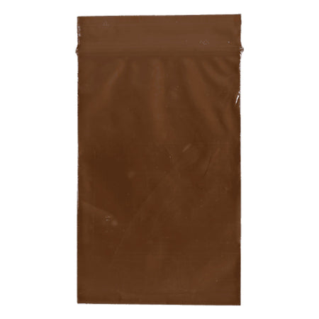 Reclosable UV Protection Bag 2-1/2 X 9 Inch Plastic Amber Zipper Closure