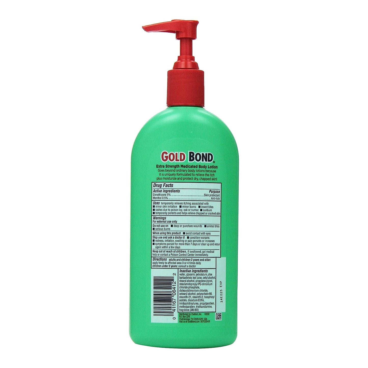 Hand and Body Moisturizer Gold Bond® Extra Strength Medicated 14 oz. Pump Bottle Scented Lotion