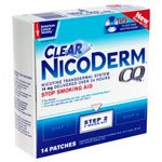Glaxo Consumer Products 135019502 Nicoderm CQ Nicotine Transdermal System Clear Patches Step 2 14 mg