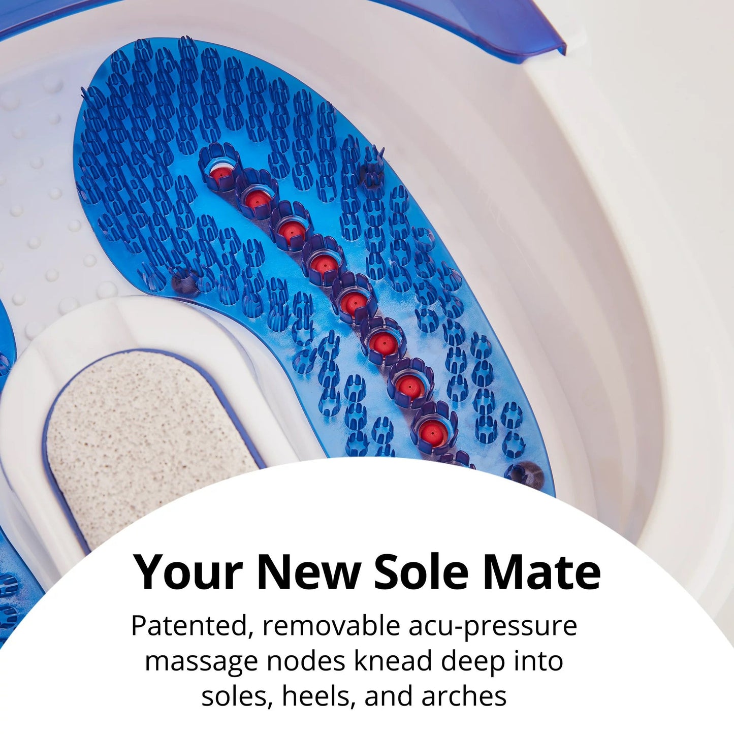 Foot Bath with Heat Boost HoMedics® Bubble Bliss Elite Blue / White Plastic