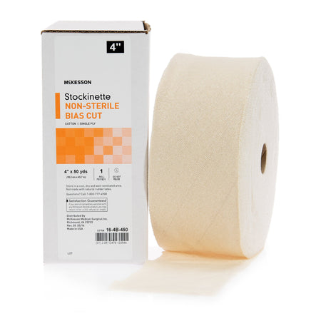 McKesson 16-4B-450 Bias Cut Stockinette, 4 Inch x 50 Yard
