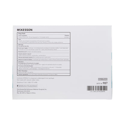 McKesson Impregnated Swabstick 3 Pack 10% Strength