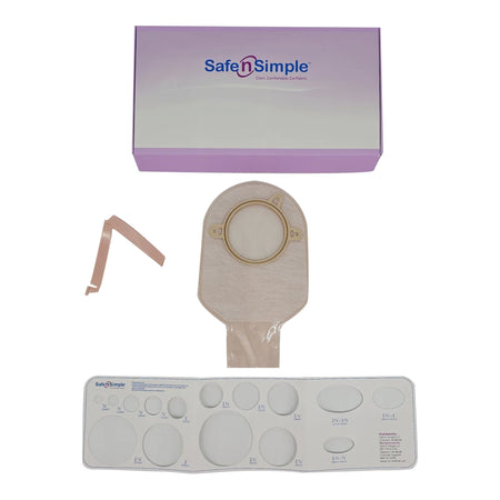 Safe N Simple SNS7209234 Ostomy Pouch, 9 Inch Length, Opaque