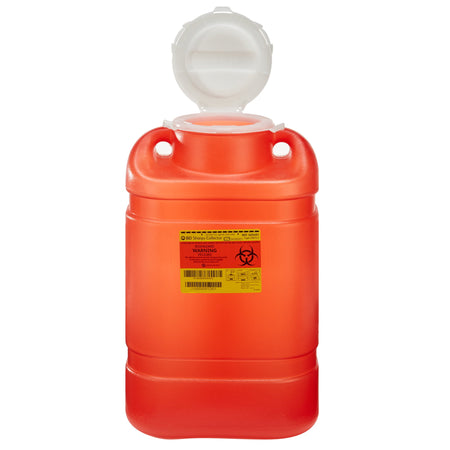 BD 305491 1-Piece Sharps Container, 5 Gallon, 14 x 7.5 x 10.5 Inch