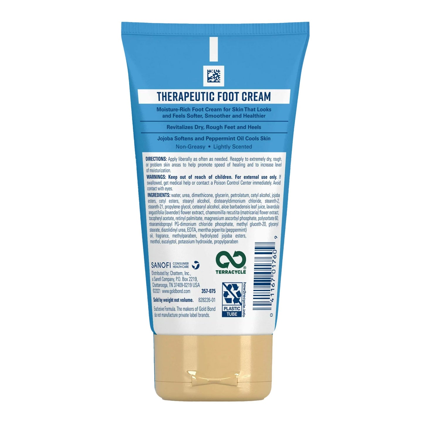 Foot Moisturizer Gold Bond® Therapeutic 4 oz. Tube Scented Cream