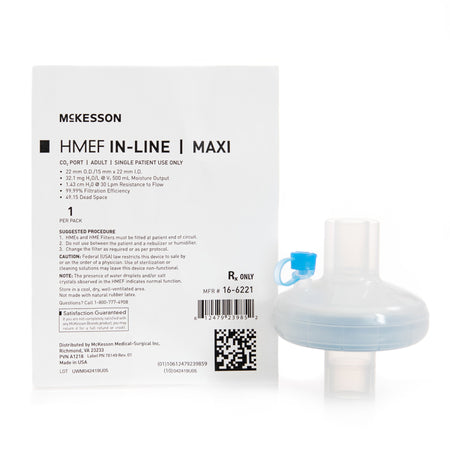 McKesson 16-6221 Maxi In-Line Heat and Moisture Exchanger