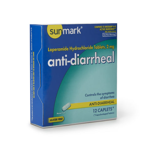 McKesson 49348052902 sunmark Loperamide Hydrochloride Anti-Diarrheal