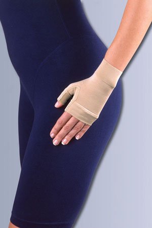 BSN 101325 Compression Glove Jobst Ready-to-Wear Fingerless Small Over-the-Wrist Length