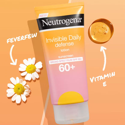 Sunscreen Neutrogena® Invisible Daily Defense SPF 60 Lotion 3 oz. Tube