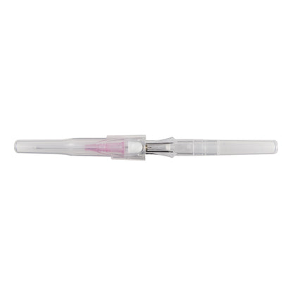 Peripheral IV Catheter McKesson Prevent® R 20 Gauge 1 Inch Straight Hub Non Blood Control Push Button Safety