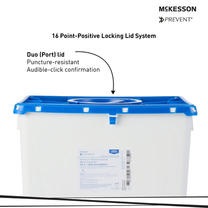 McKesson Prevent® Pharmaceutical Waste Container, 18 Gallon Capacity