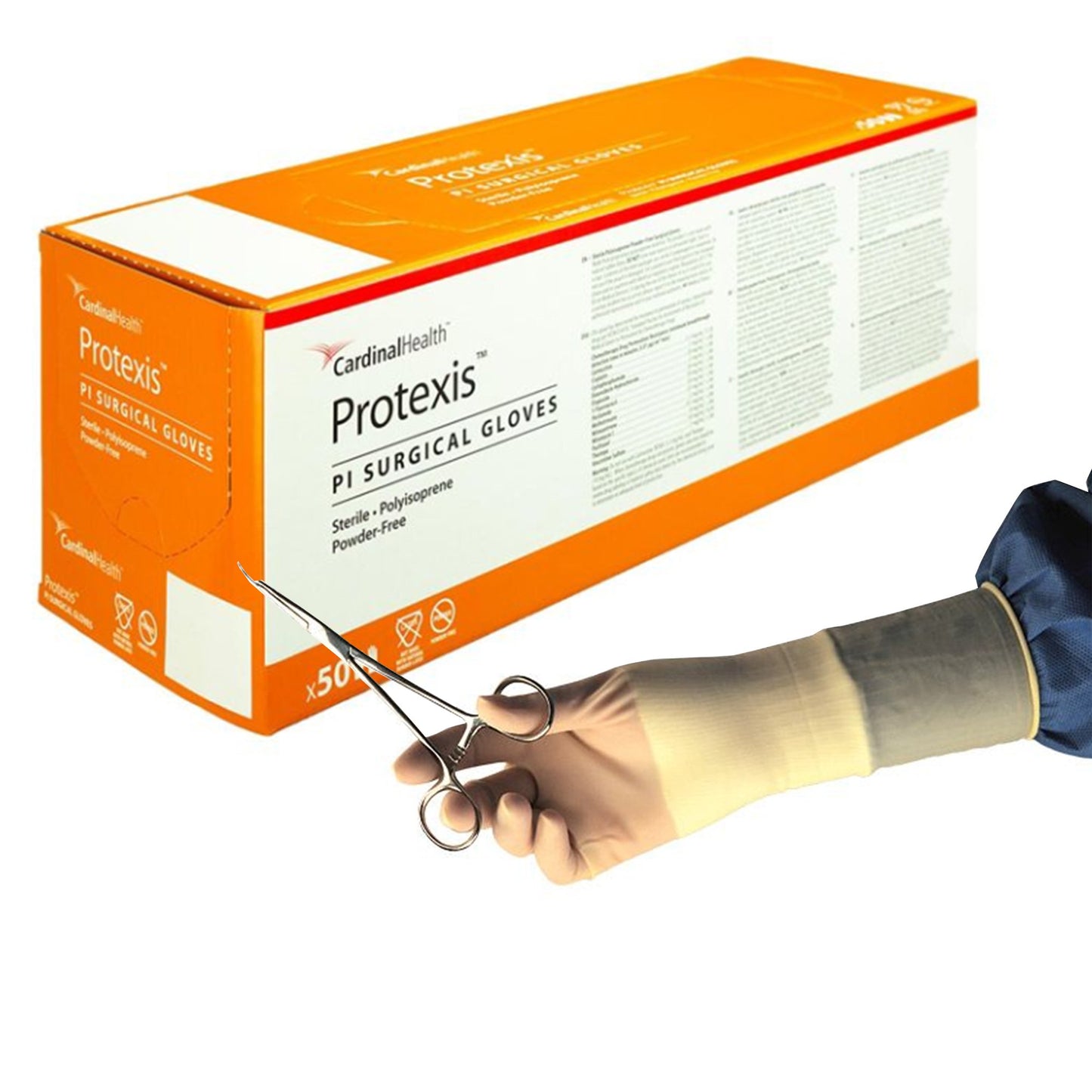 Cardinal 2D72PT80X Protexis™ PI Polyisoprene Surgical Glove, Size 8, Ivory