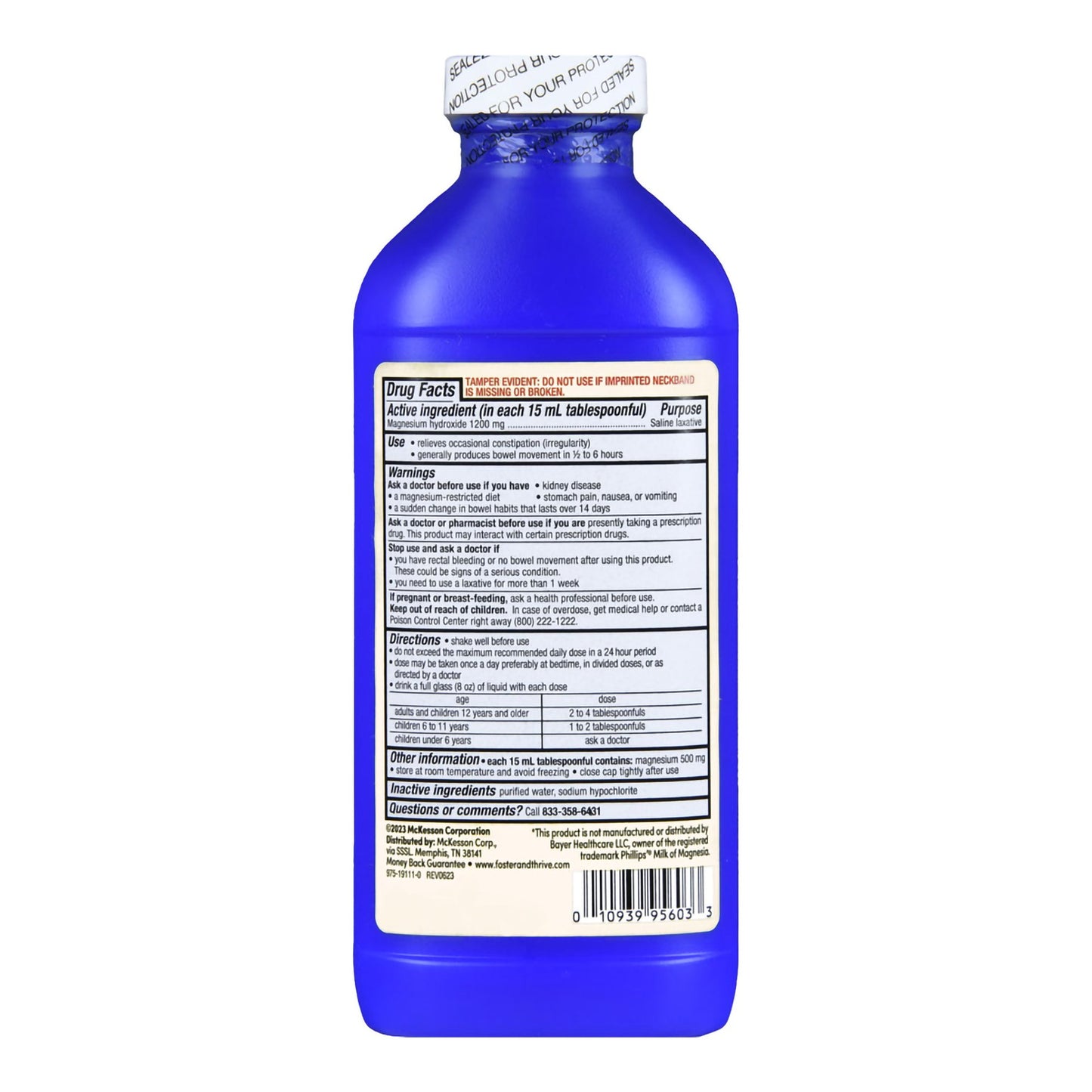 Foster & Thrive™ Milk of Magnesia Magnesium Hydroxide Liquid Original