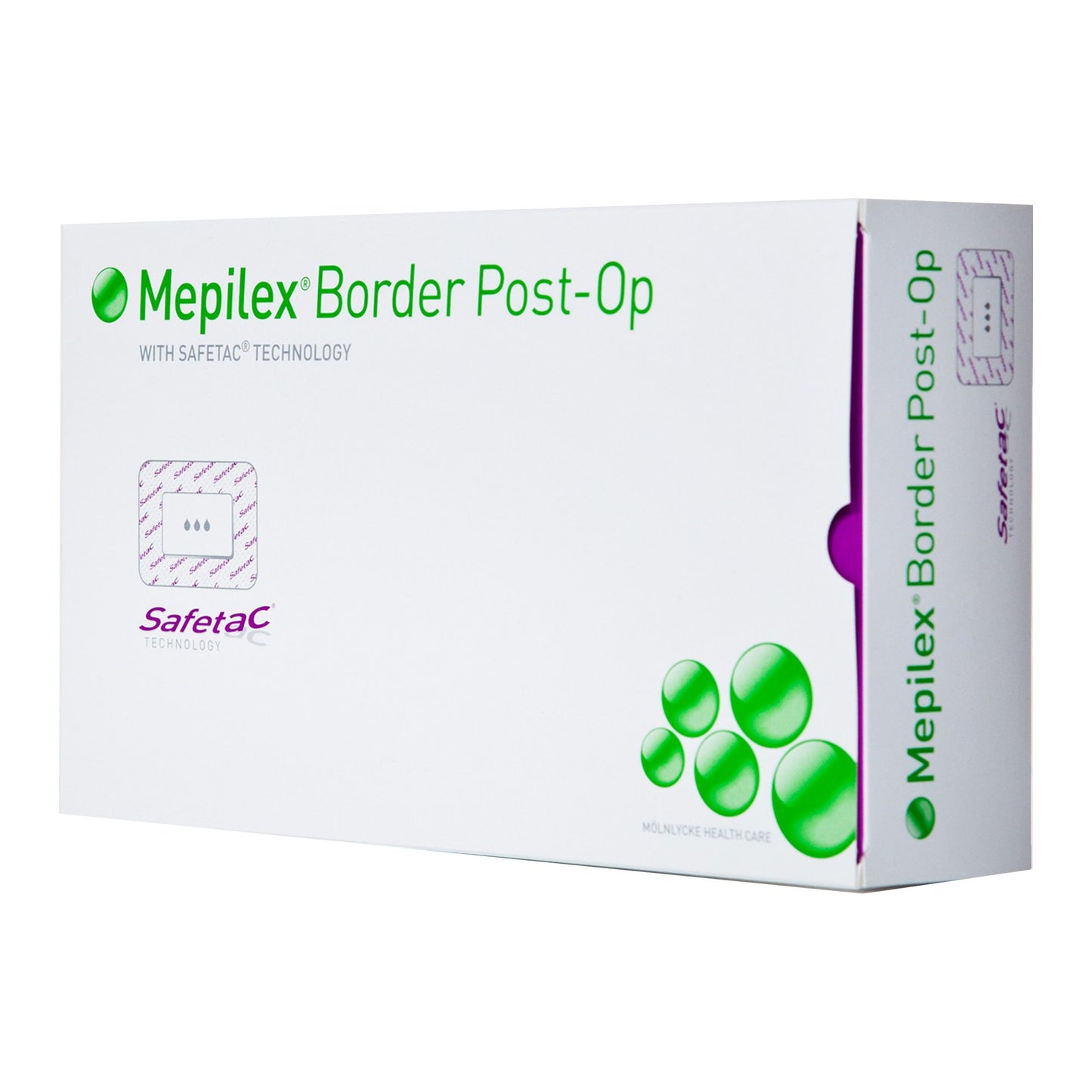 Mepilex® Border Post-Op Adhesive with Border Foam Dressing, 4 x 10 Inch