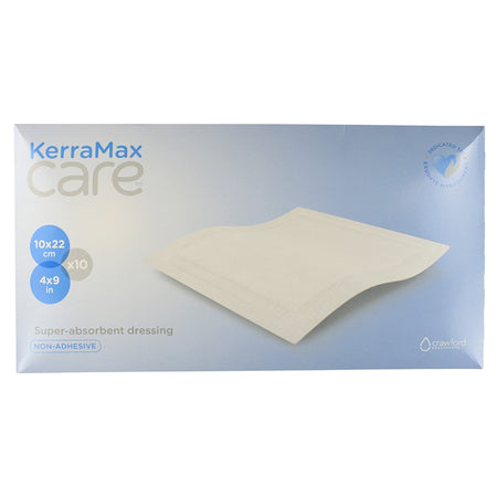 Solventum PRD500-120 KerraMax Care Super Absorbent Dressing, 4 x 9 Inch