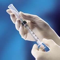 B. Braun 332155 Braun LOR Syringe, 5 mL, Flat Top Style, Luer Lock Tip