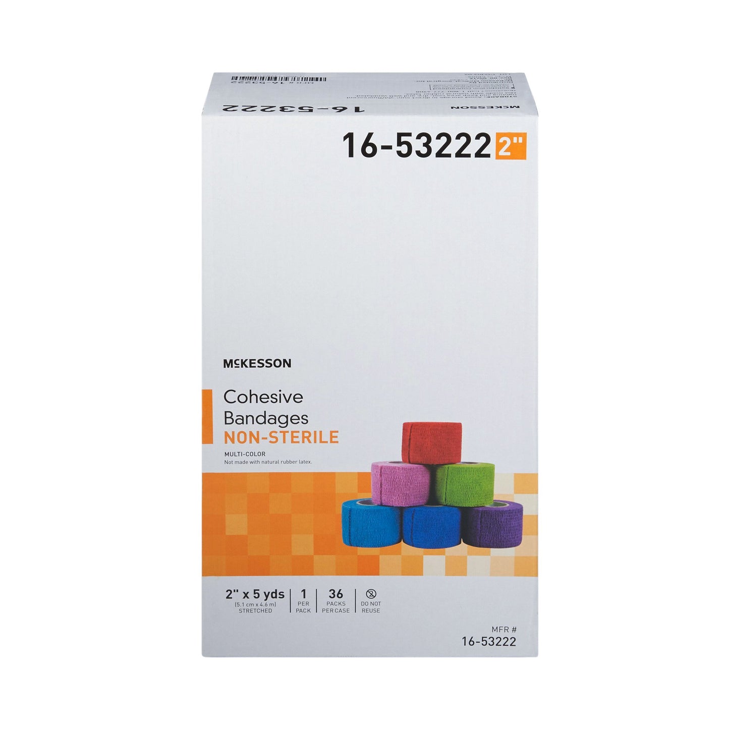 McKesson Self-adherent Closure Cohesive Bandage, 2 Inch x 5 Yard