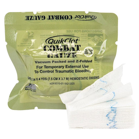 Teleflex 200 QuikClot Combat Gauze Hemostatic Dressing, 3 Inch x 4 Yard