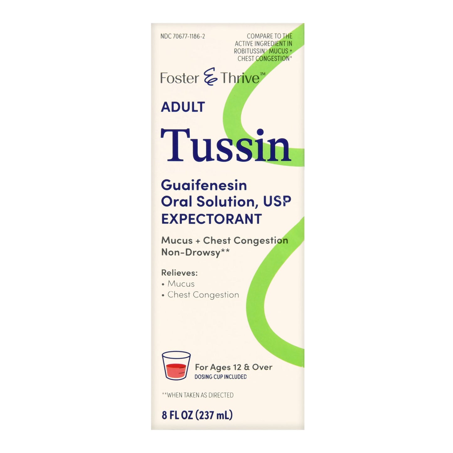 Thrive & Foster™ Adult Tussin Guaifenesin Oral Solution, USP