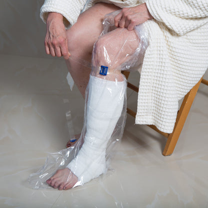 IV Site Barrier Protector AquaGuard Boot® Shower Sleeve 43 Inch Length NonSterile