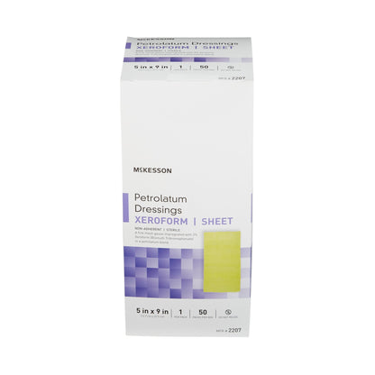 McKesson Xeroform Petrolatum Impregnated Dressing, 5 x 9 Inch