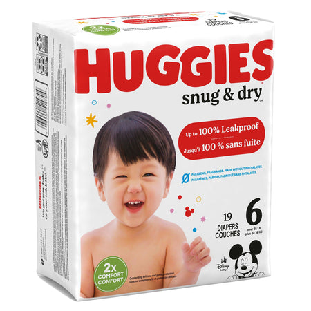 Kimberly-Clark 51470 Huggies Snug & Dry Diaper, Size 6