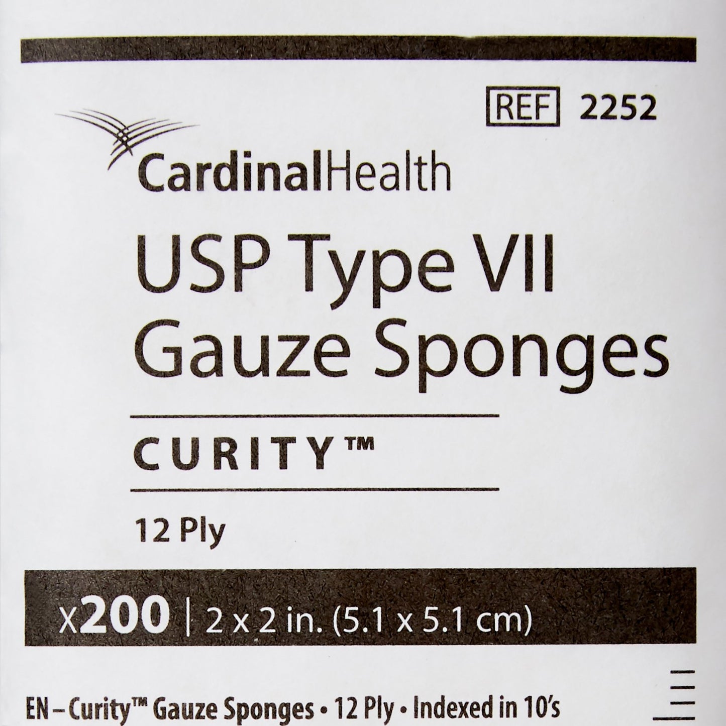 Curity™ USP Type VII Gauze Sponge, 2 x 2 Inch, 12-Ply