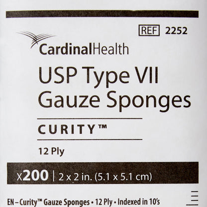 Curity™ USP Type VII Gauze Sponge, 2 x 2 Inch, 12-Ply