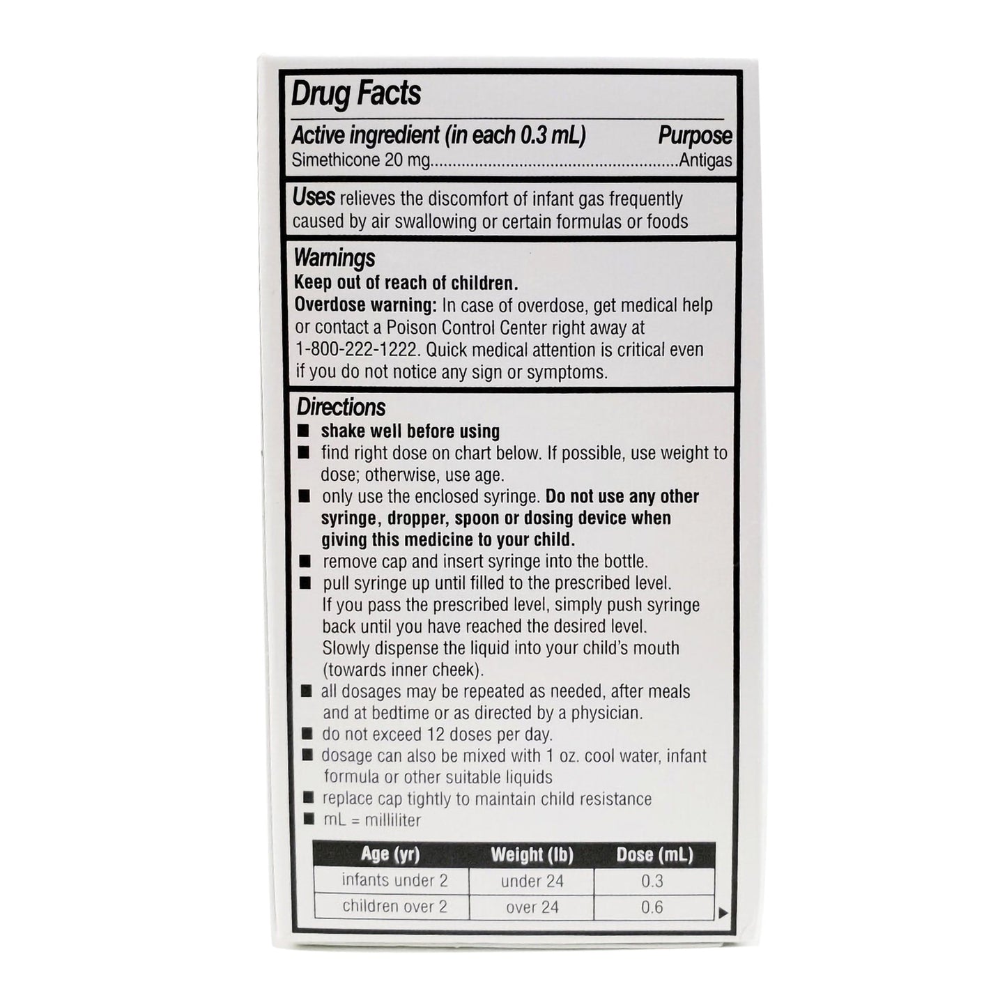 Rugby® Simethicone Infant Gas Relief