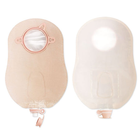 Hollister 18904 New Image Two-Piece Transparent Urostomy Pouch, 70 mm Flange, Blue Match