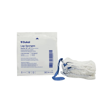 Dukal 99-0018 X-Ray Detectable Surgical Laparotomy Sponge, 18 x 18 Inch