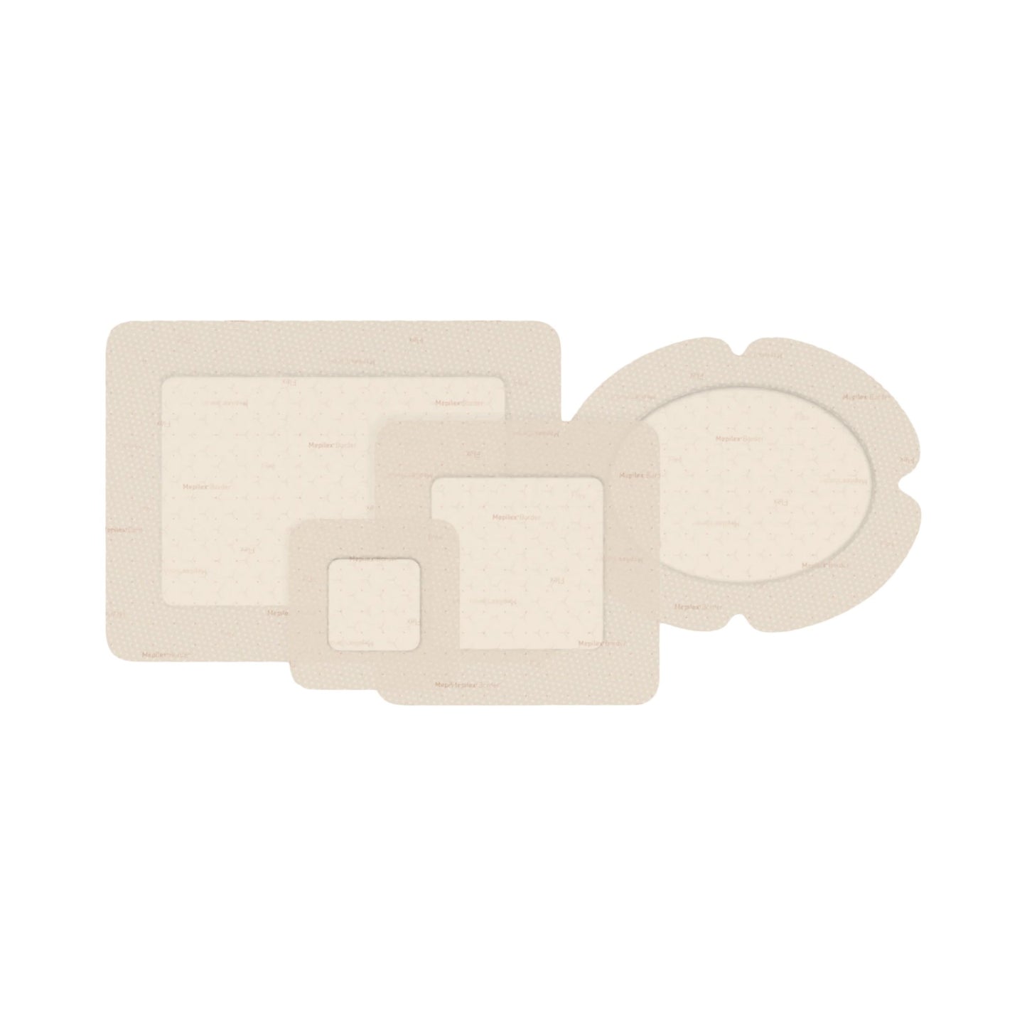 Mepilex® Border Flex Silicone Adhesive Foam Dressing, 13 x 16 Centimeter