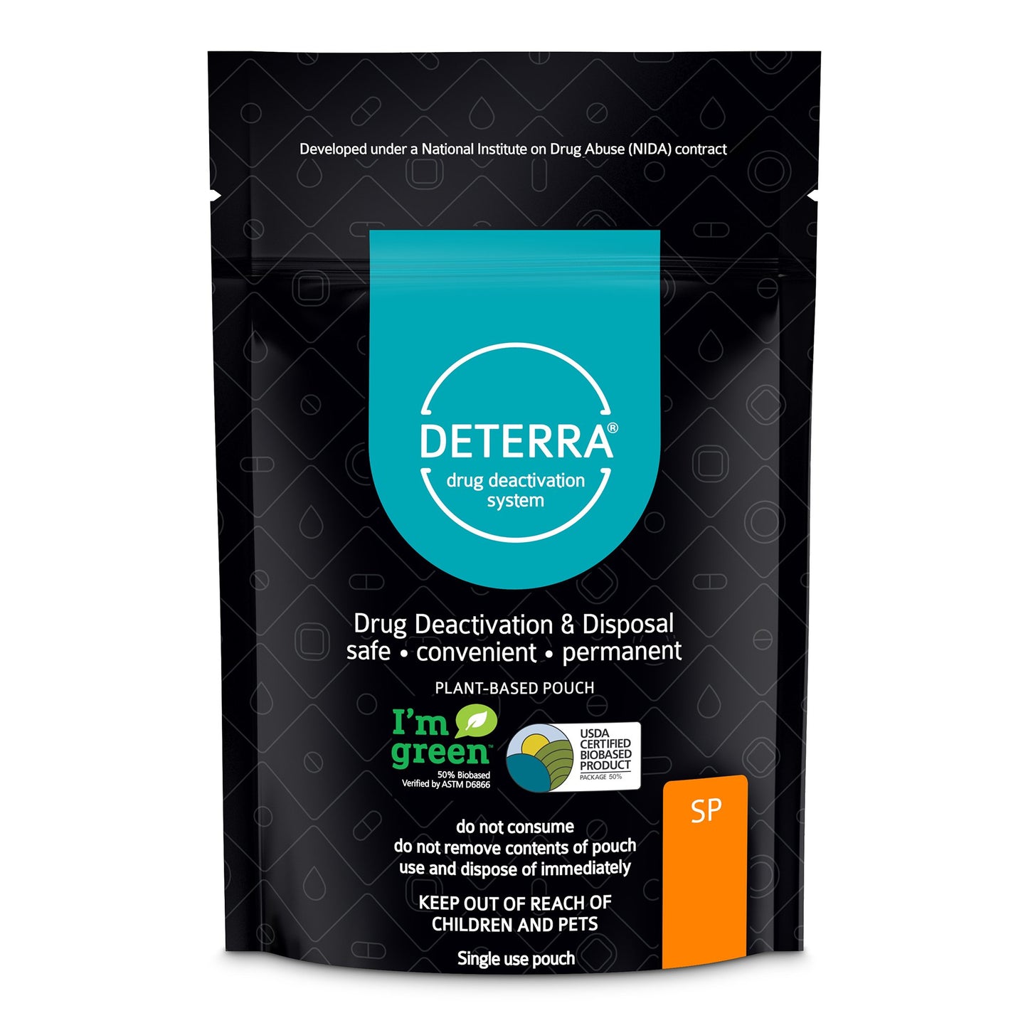Deterra® Drug Disposal Pouch for Disposal of Pharmaceuticals, Small