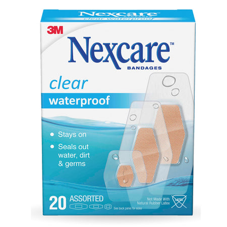 3M 5113199524 Nexcare Waterproof Adhesive Strip, Assorted Sizes