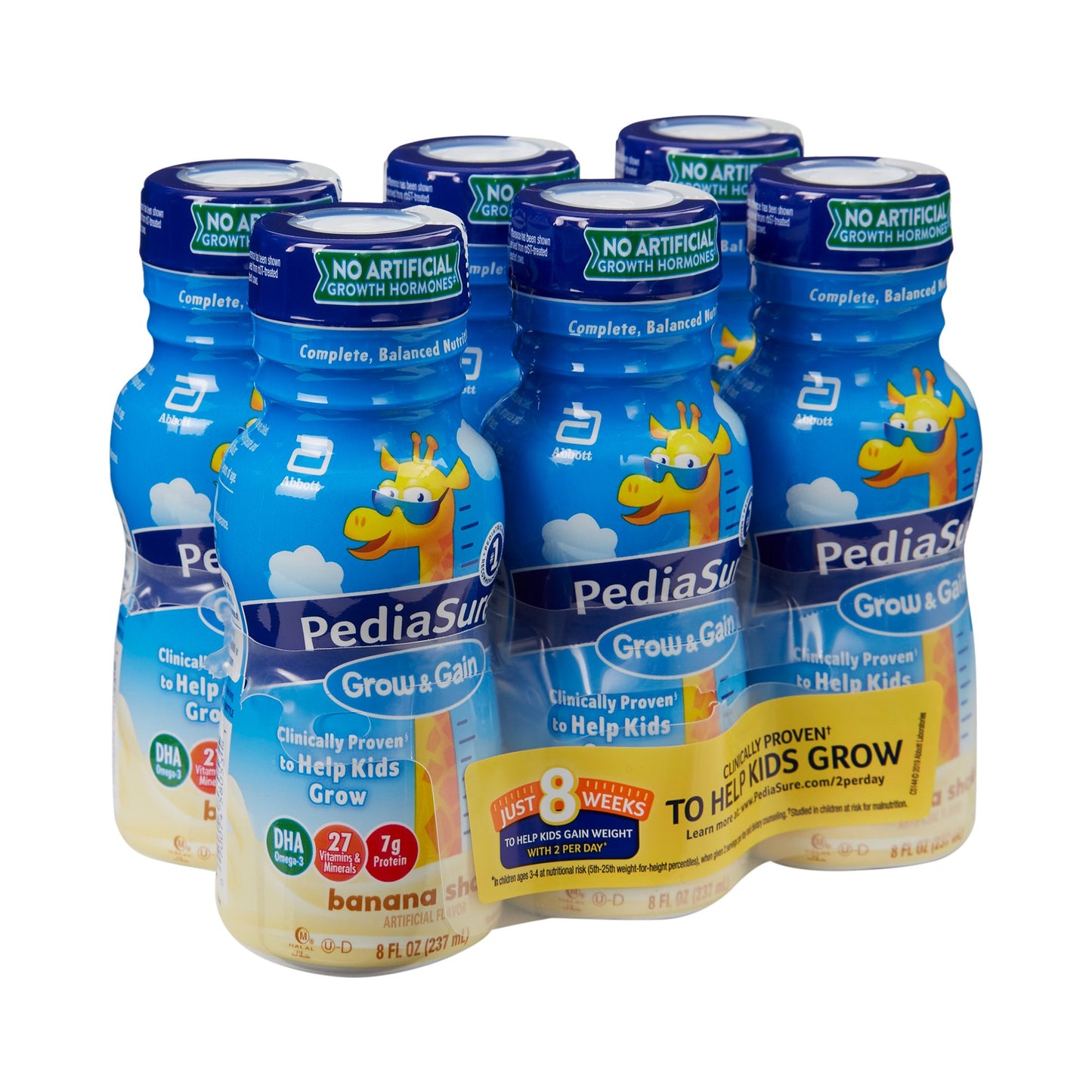 PediaSure® Grow & Gain Banana Shake, 8-ounce bottle