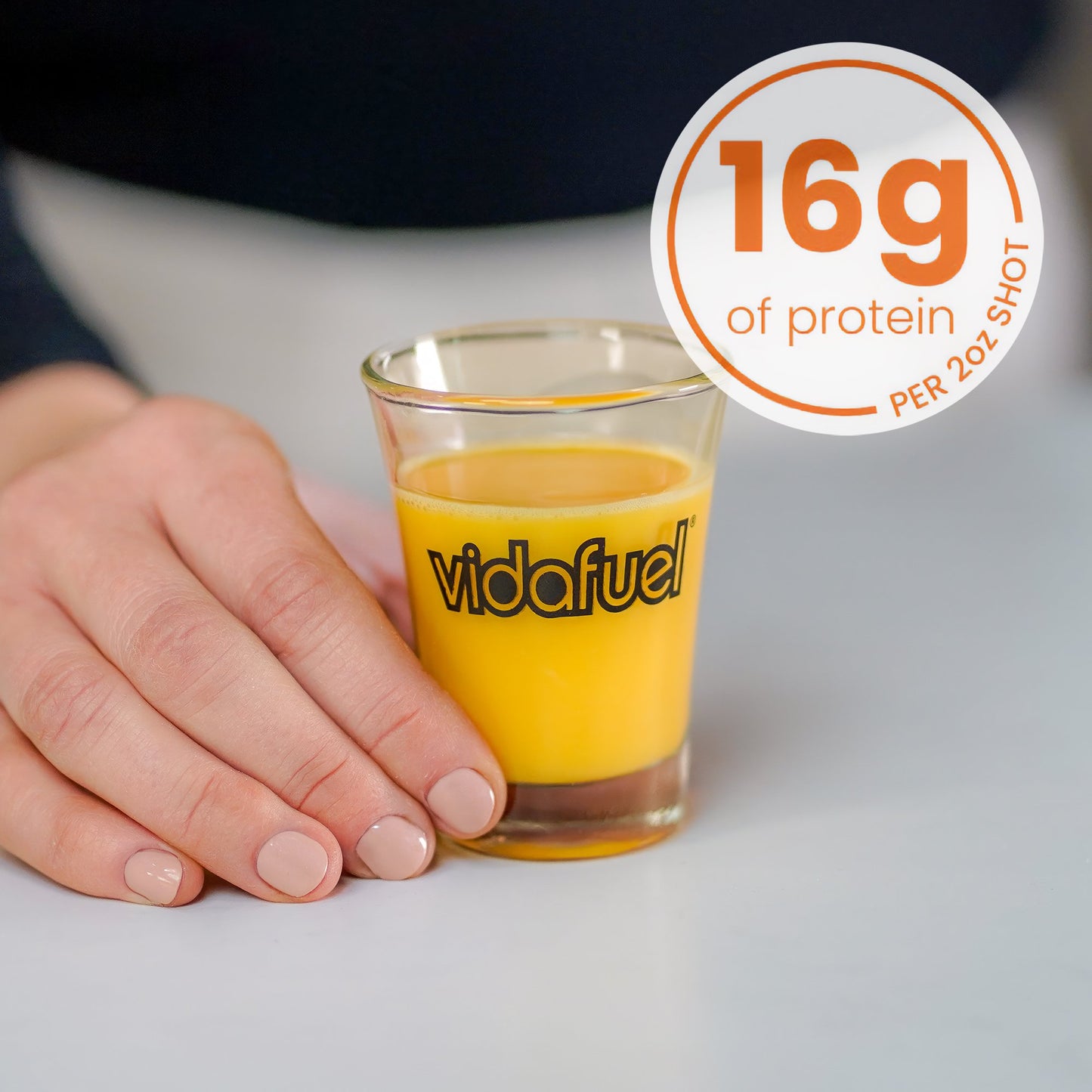 Vidafuel Wellness Protein Drink with Collagen and Whey, Orange Burst Flavor