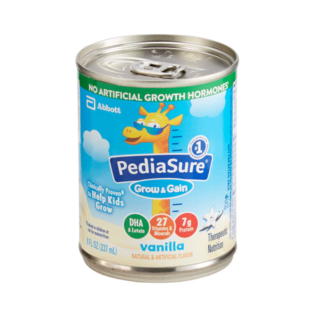 Abbott Nutrition 67522 PediaSure Grow & Gain Therapeutic Nutrition, Vanilla, 8-ounce can