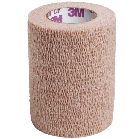 Solventum 2083 3M Coban LF Self-adherent Closure Cohesive Bandage, 3 Inch x 5 Yard, Tan