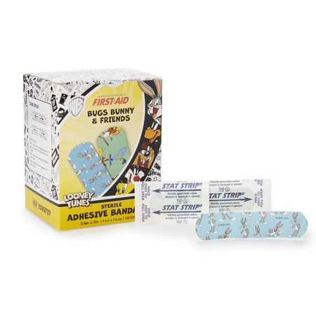 Dukal 1085737 Looney Tunes Stat Strip Bugs Bunny /Daffy Duck Adhesive Strip