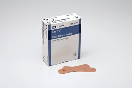 Cardinal 44112 Curity Adhesive Strip, 3/4 x 3 Inch, Up to 4 Inch Length, Tan