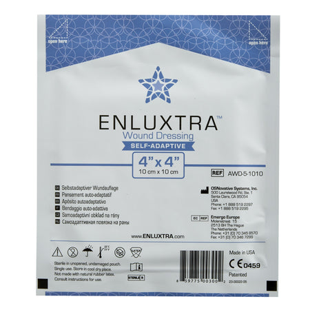 OS Novation Systems Inc AWD-5-1010C Enluxtra Super Absorbent Dressing, 4 x 4 Inch