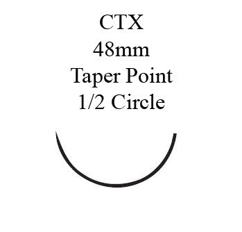 Ethicon Z371T PDS II Polydioxanone Absorbable Suture with Needle, Taper Point Monofilament