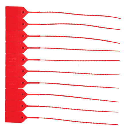 Health Care Logistics 7821 Red Pull-Tight Seal, Unnumbered, 9-Inch