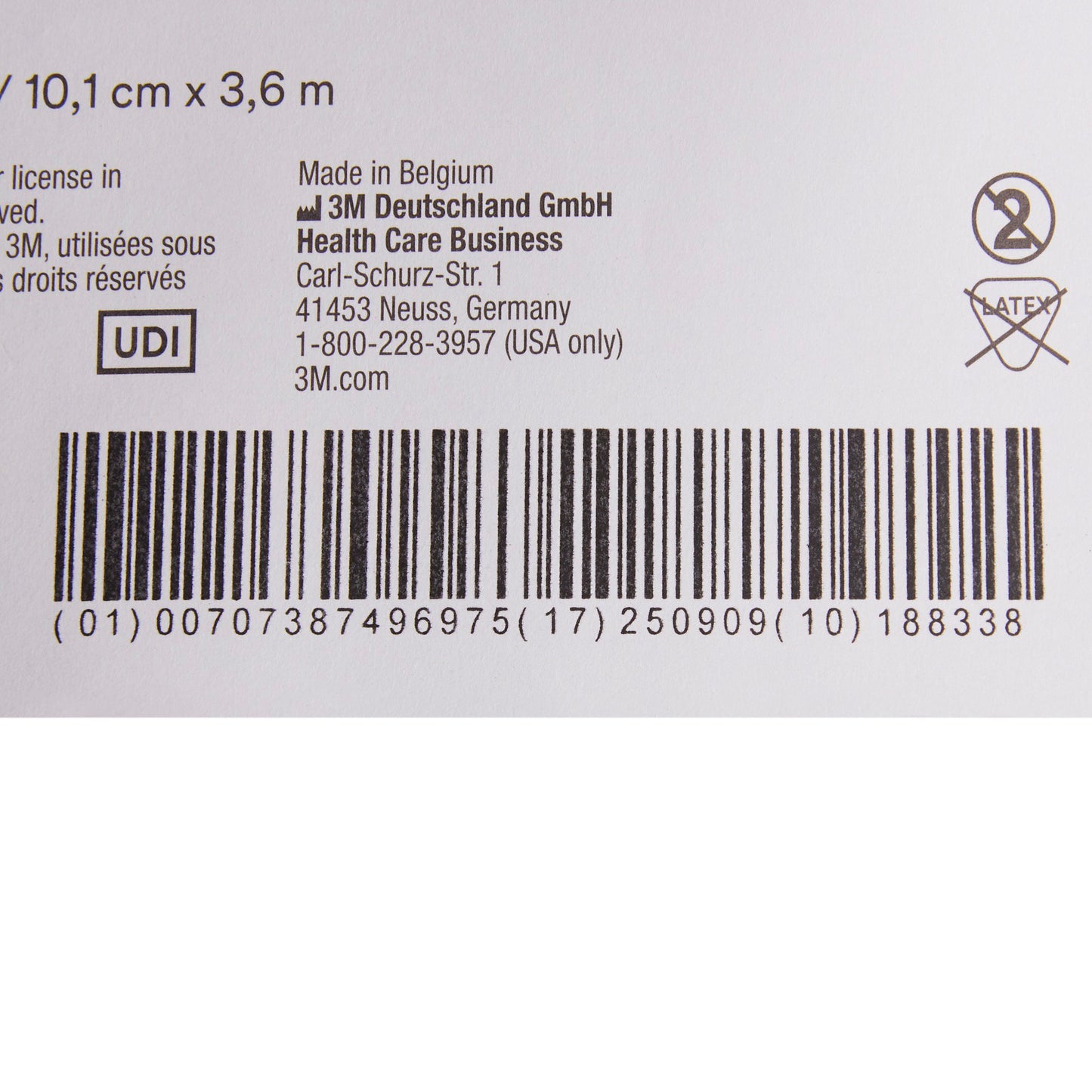 3M™ White Polyester Undercast Cast Padding, 4 Inch x 4 Yard