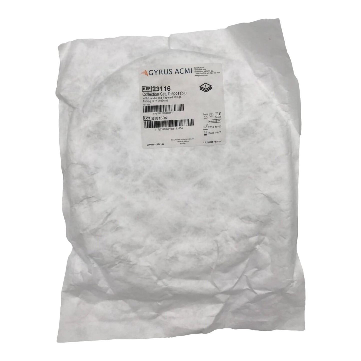 Collection Tubing Kit Berkeley Vacurette® Clear 3/8 Inch I.D. 6 Foot Length PVC Sterile