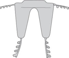 Patient Lifter Sling 2 Point Cradle Without Head Support Strap Attachment Large 350 lbs. Weight Capacity