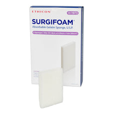 Ethicon 1973 Absorbable Gelatin Sponge Surgifoam® 8 X 6.25 cm X 10mm Sterile